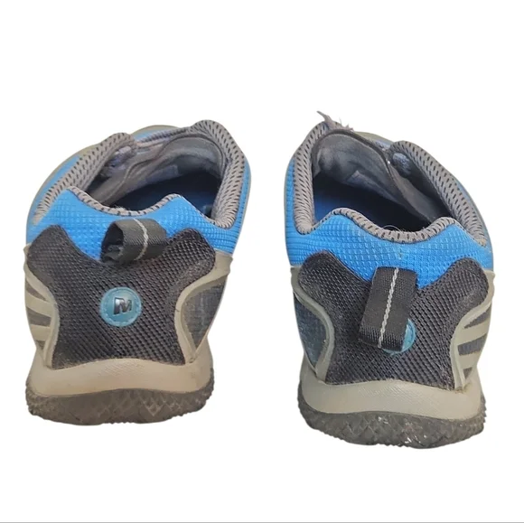 Merrell Apollo Blue Gray Minimalist Athletic Shoes Size 12